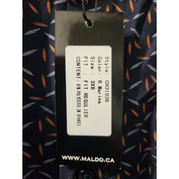 Marco 3XL Men Shirt Marine Long Sleeves New With Tag - Picture 5 of 10